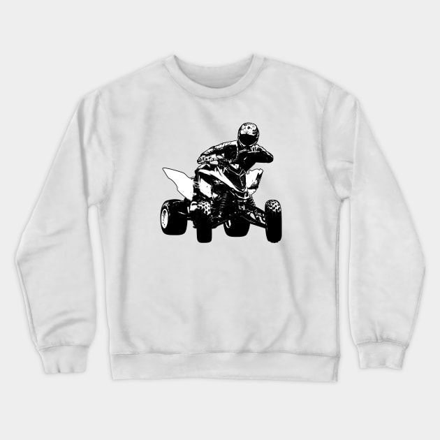 ATV Raptor Black and White Crewneck Sweatshirt by KAM Std